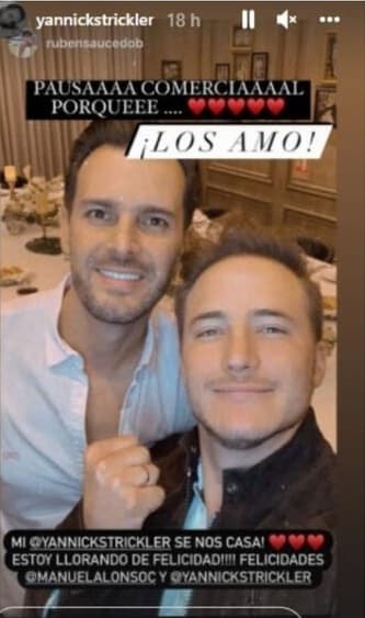 "Yo creo que 
<b>sí (tendrán hijos)</b>", dijo esperanzado. 
<br>