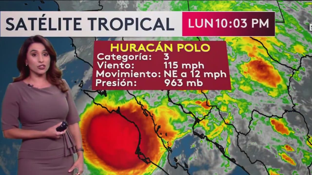 ¿A qué distancia se encuentra el huracán Polo de la costa de Baja California Sur?; esto es lo que debes saber