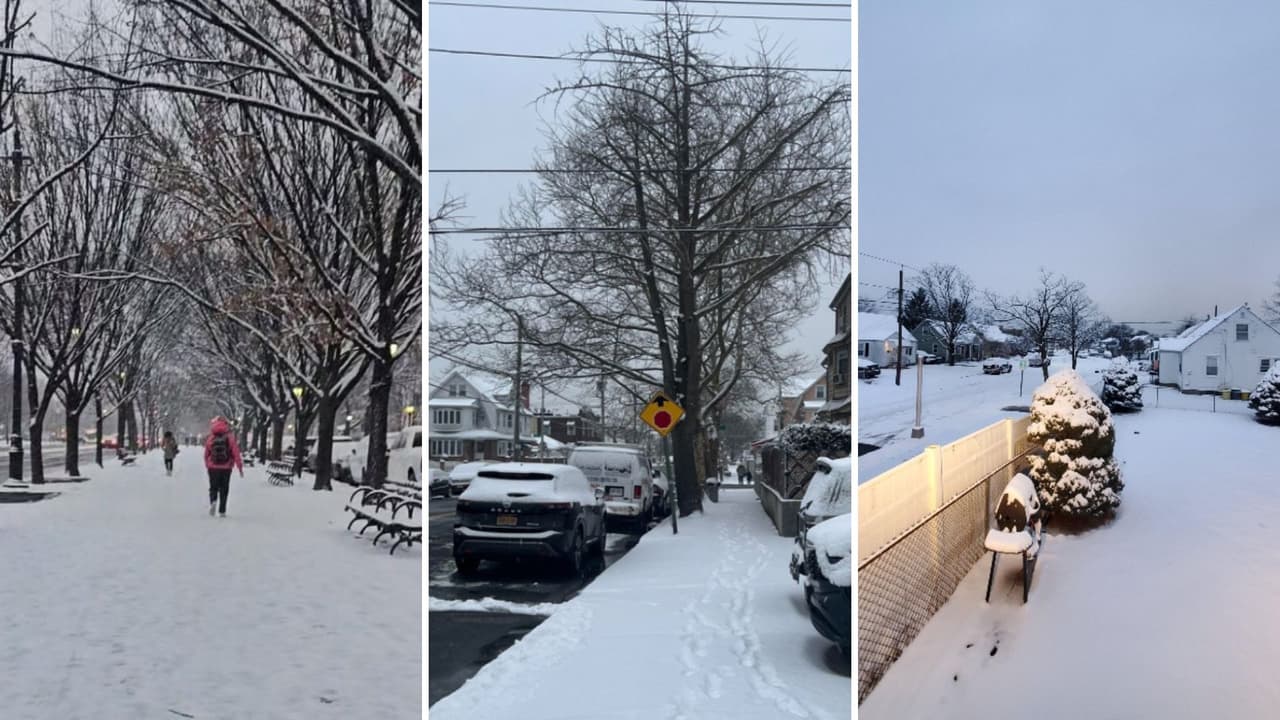 La primer nevada con acumulación significativa en más de 700 días en la Ciudad de Nueva York causó retrasos y cancelaciones en las escuelas y complicó el camino de miles de neoyorquinos a sus trabajos. Televidentes de Univisión NY compartieron sus imágenes de la nieve.