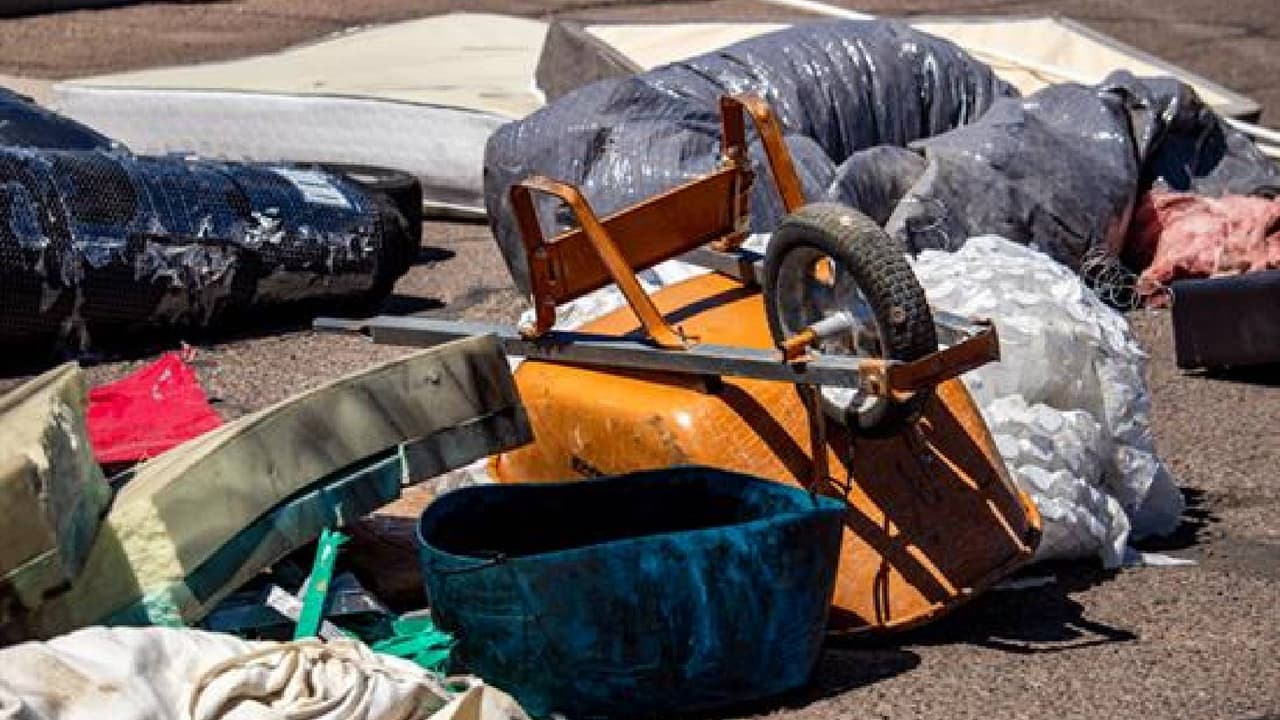 Escombos recogidos en carreteras de Arizona