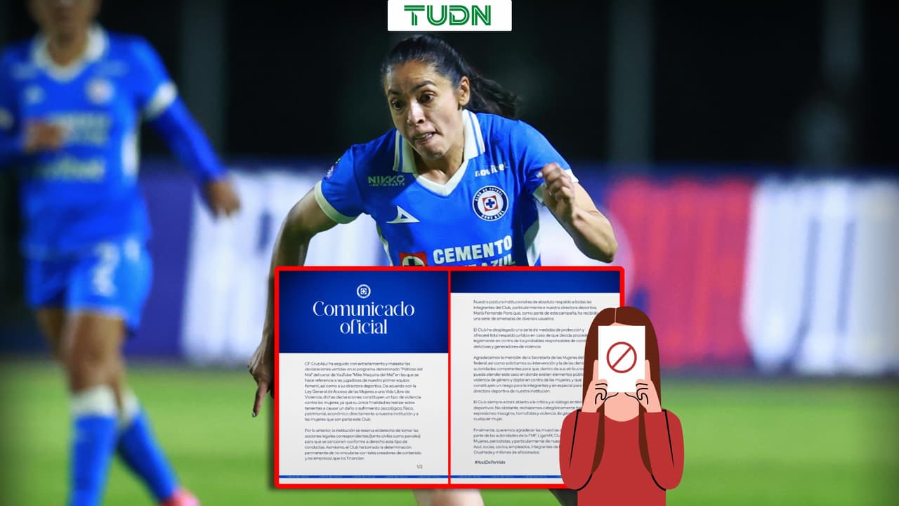 Cruz Azul respalda a jugadoras en caso de demandar por violencia de género