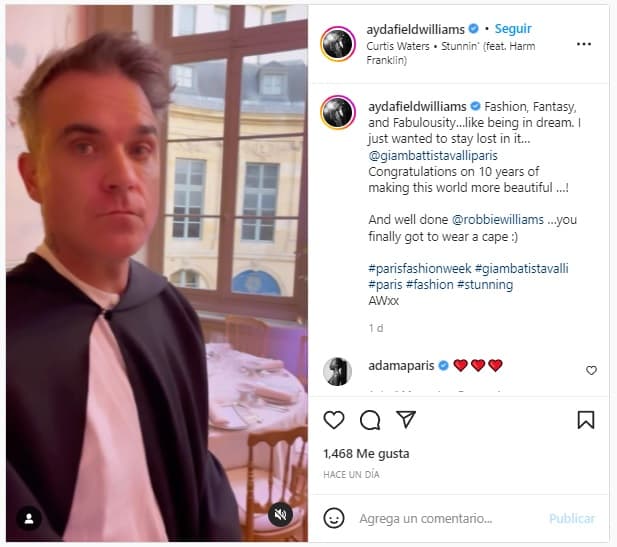 El pasado 4 de julio en Instagram, Ayda Field publicó un video en el que mostró momentos del desfile y también felicitó a su esposo escribiendo: “Por fin has podido ponerte una capa”. 
<br>