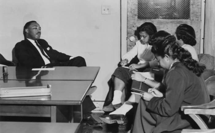 King estuvo presente en el campus de Bennett College, ubicado en la ciudad de Greensboro. El centro educativo reseña que fue entrevistado por Bennett Belles en 1958.