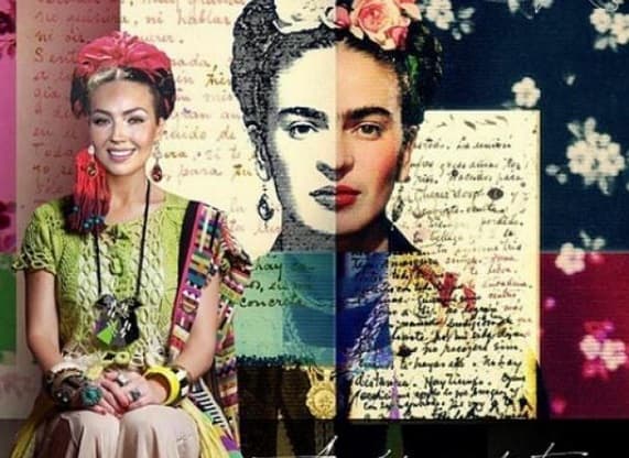 Thalía triunfó al internacionalizarse, pero nunca se olvida de sus raíces mexicanas, por eso publica imágenes como esta con la que rinde un homenaje a la pintora Frida Kahlo.