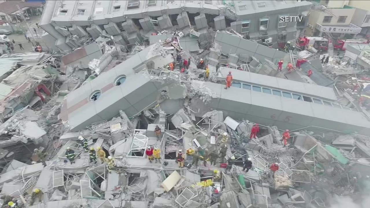 Más de un centenar de desaparecidos tras terremoto en Taiwán