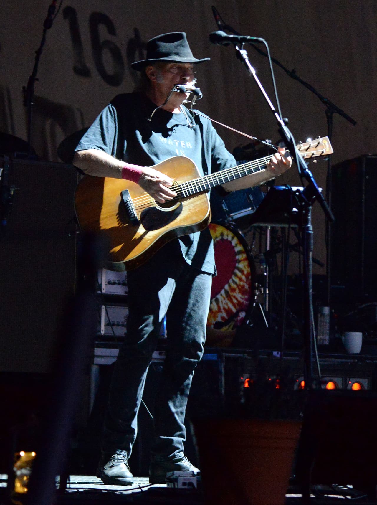 Neil Young al principio de su set