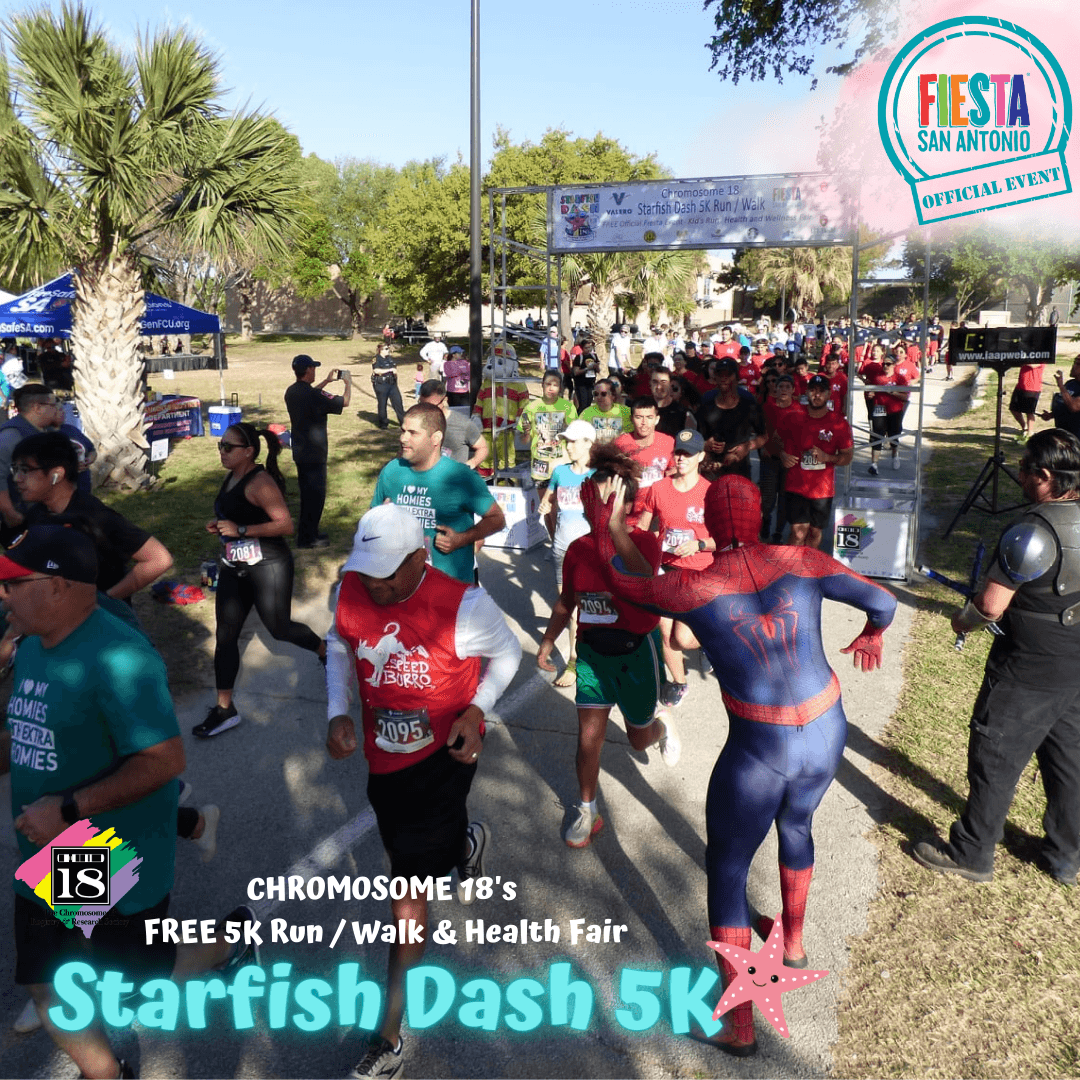 <h2 class="cms-H2-H2">Starfish Dash 5K Run/Walk & Health Fair</h2>
<br>
<ul>
<li class="li1">Cuándo: 29 de abril</li>
</ul>
<ul>
<li class="li1">Hora: 8:30 a 10:30 horas</li>
</ul>
<ul>
<li class="li1">Dónde: UT Health San Antonio</li>
</ul>
<ul>
<li class="li1">Costo: Gratis</li>
</ul>