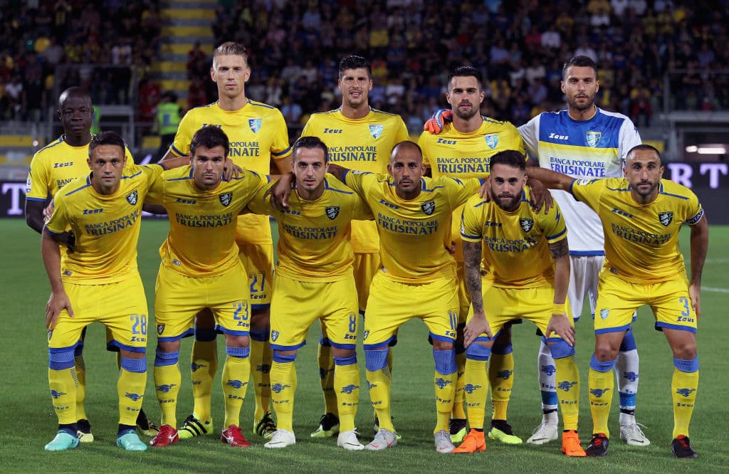 Jornadas antes del fin de la temporada el Frosinone Calcio ya sabía su cruel destino. Se quedó en la posición 19 de la Serie A con 25 puntos.