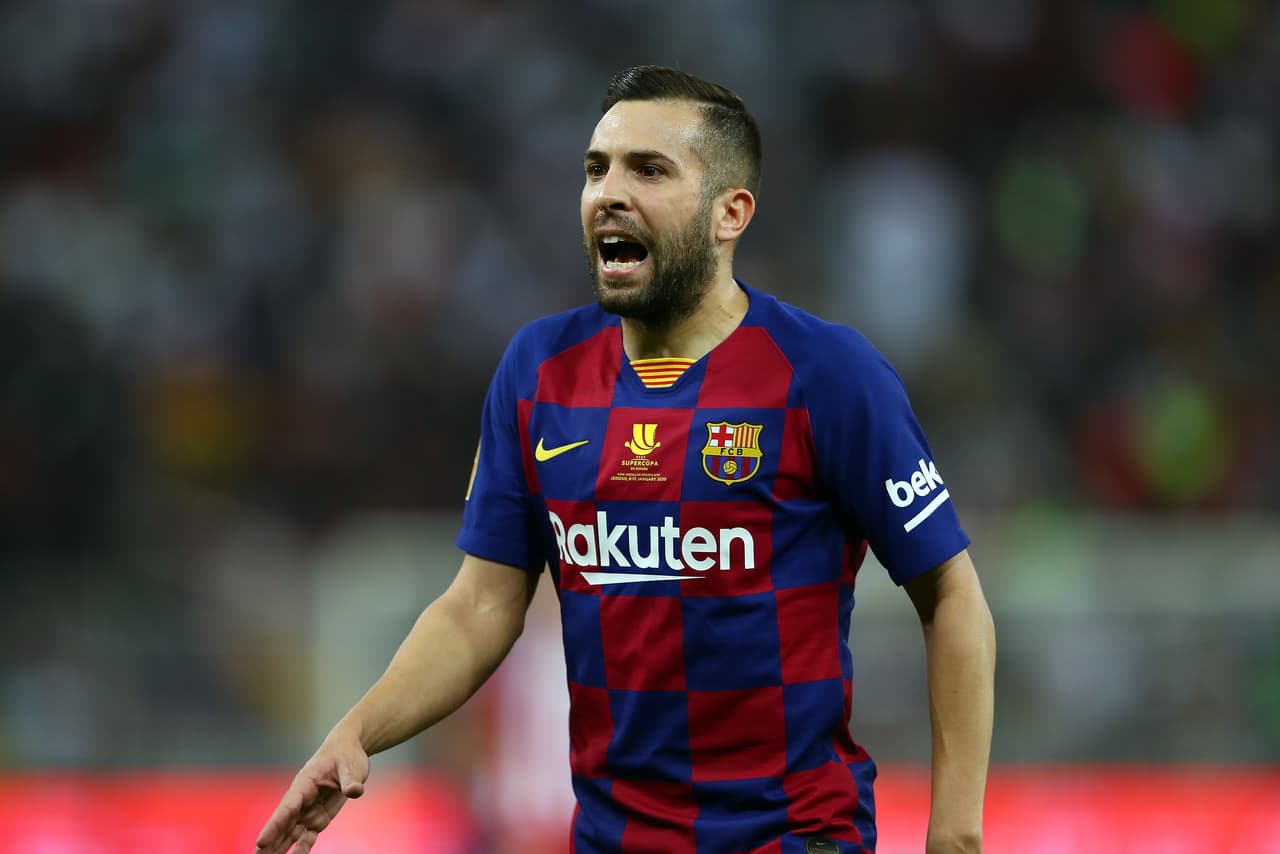 Jordi Alba: "Los que estamos dando la cara somos los jugadores"