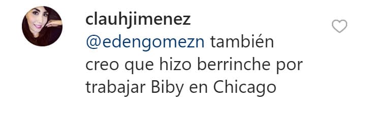 Los usuarios mencionaron que posiblemente era porque él estaba en desacuerdo con el regreso de Biby a los escenarios, pues actualmente 
<b><a href="https://www.univision.com/famosos/biby-gaytan-regresa-a-la-actuacion-tras-10-anos-de-ausencia-con-un-papel-protagonico-fotos">protagoniza el musical 'Chicago'</a></b> en México.