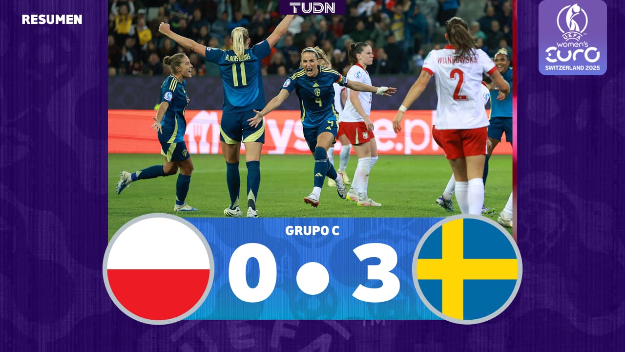 Suecia golea a Polonia y avanza a los Cuartos de Final