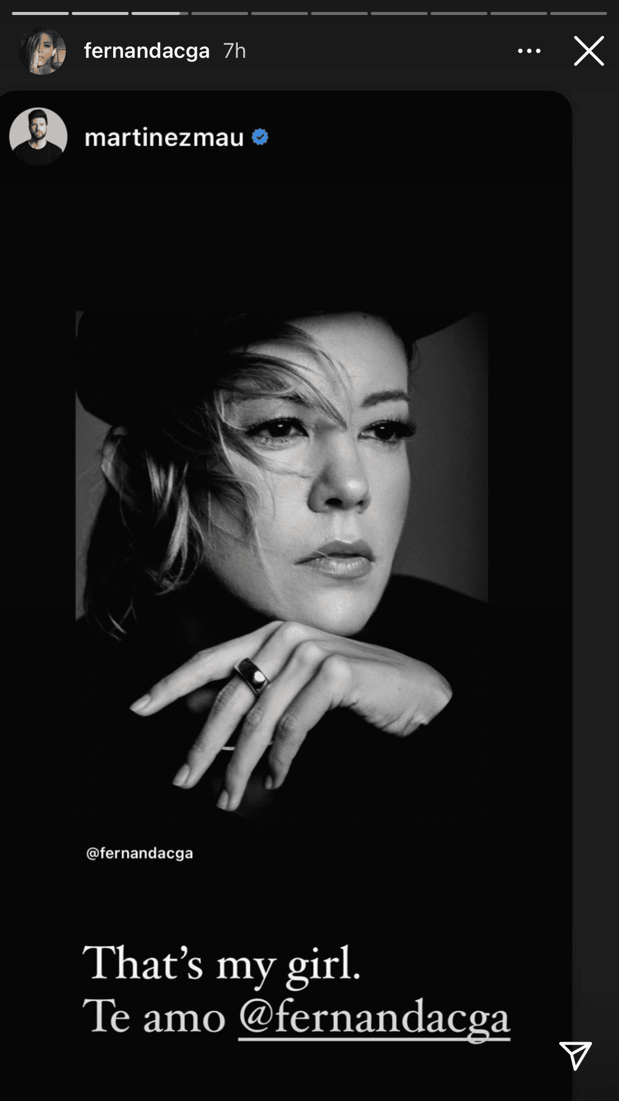 Desde Nueva York, Mauricio Martínez le echó porras por haber salido adelante ante el complejo cuadro que presentó tras tener a su bebé.