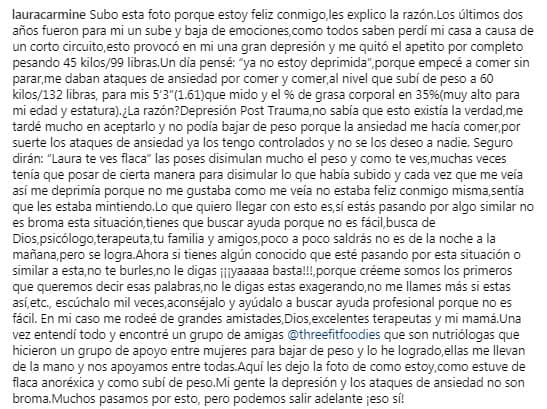 La actriz envió un mensaje a sus seguidores para compartir su experiencia al lidiar con estos padecimientos.