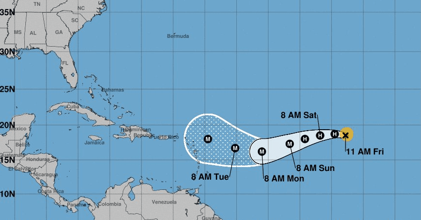 El huracán Irma avanza por el Atlántico y algunas previsiones indican que podría golpear EEUU