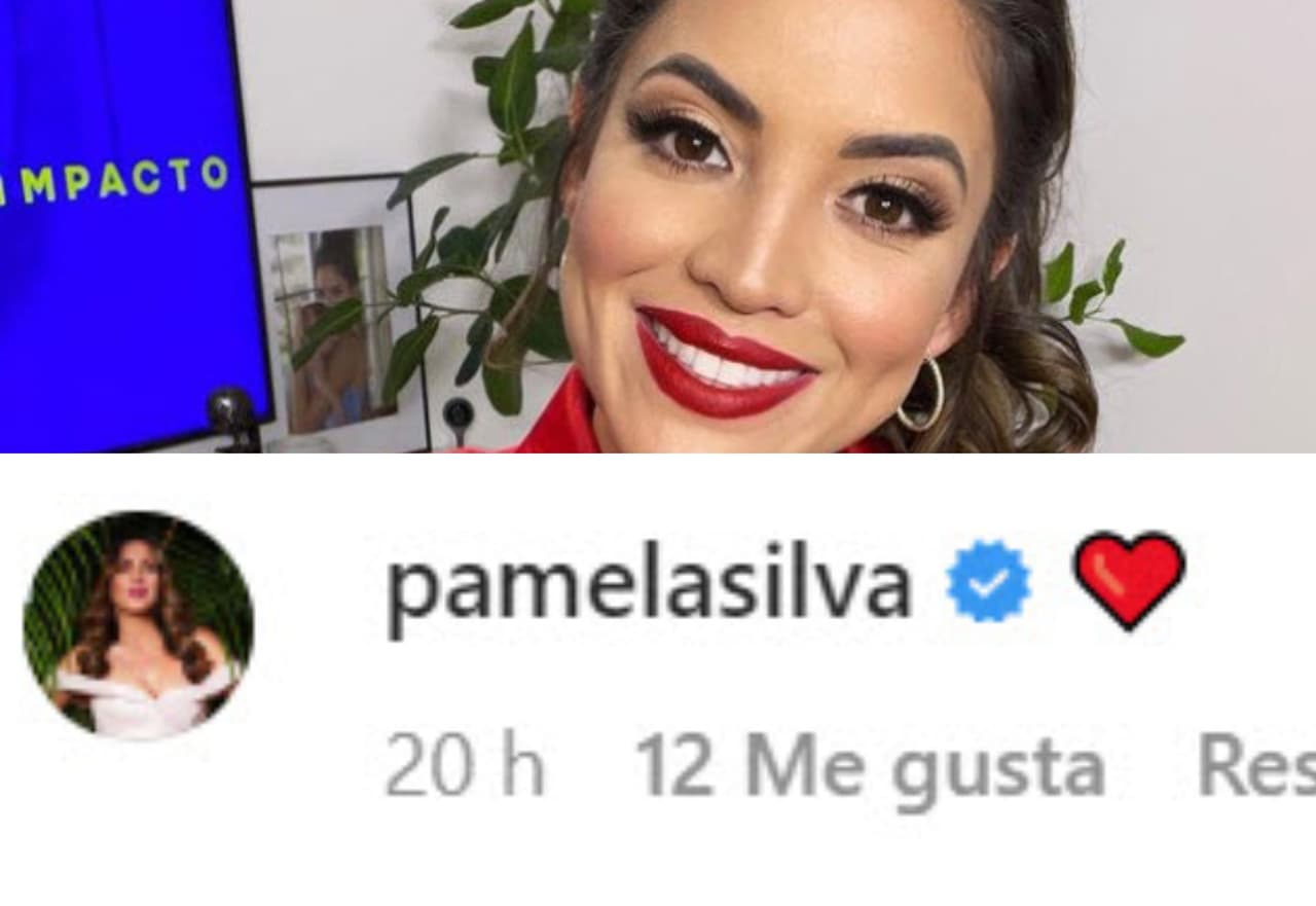 Pamela Silva mostró su cariño a los novios.
<br>
