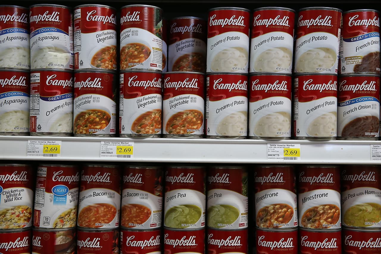 Campbell retira 355,000 latas de sopa producidas en Texas
