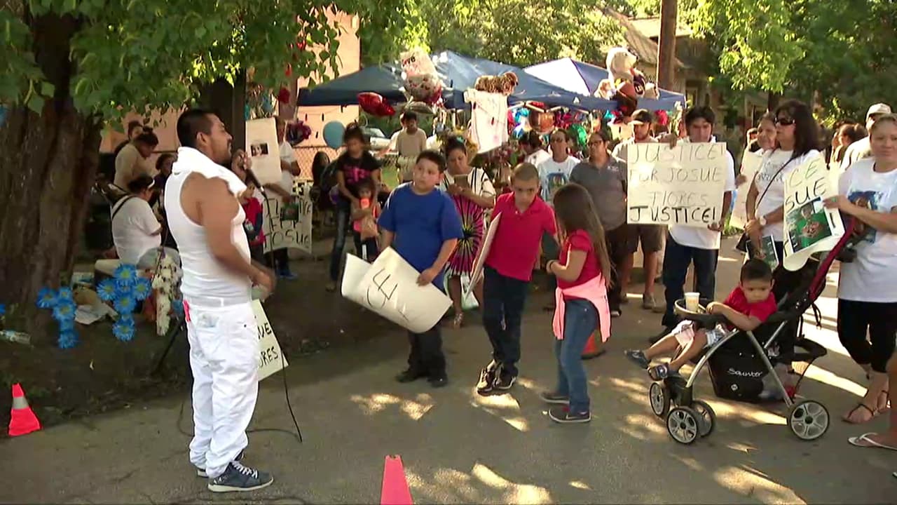 La marcha de protesta por el asesinato de Josué Flores partió desde el lugar donde el niño fue asesinado.