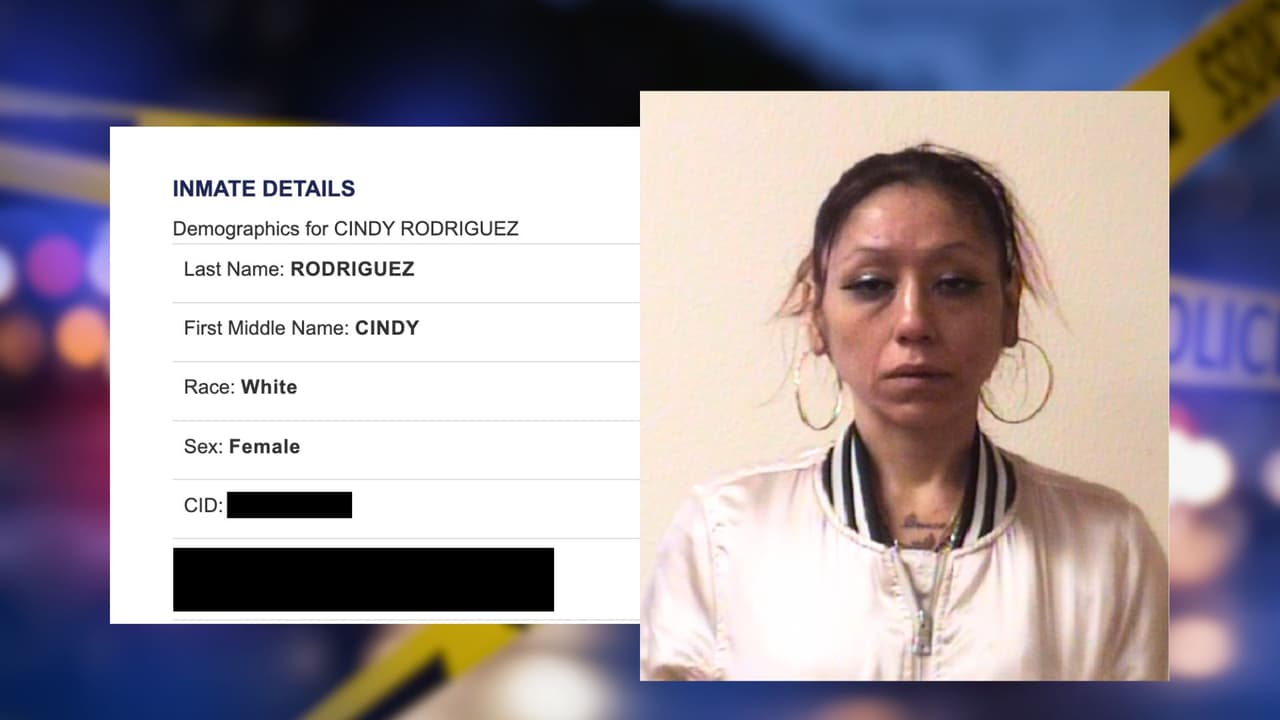 Ficha del condado de Tarrant, tras el encarcelamiento de Cindy Rodríguez Singh.