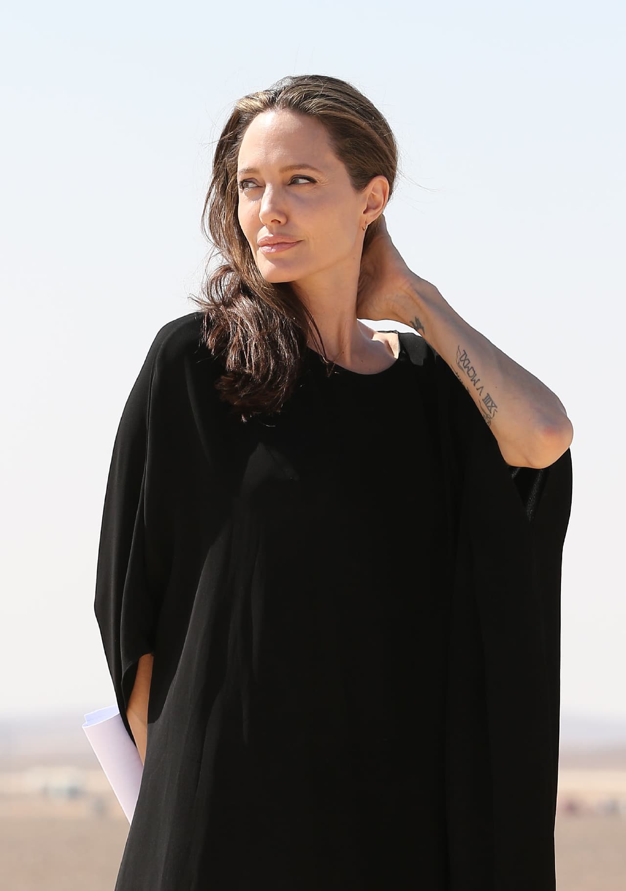 Dio un discurso como embajadora especial de la agencia de las Naciones Unidas para los Refugiados (ACNUR).