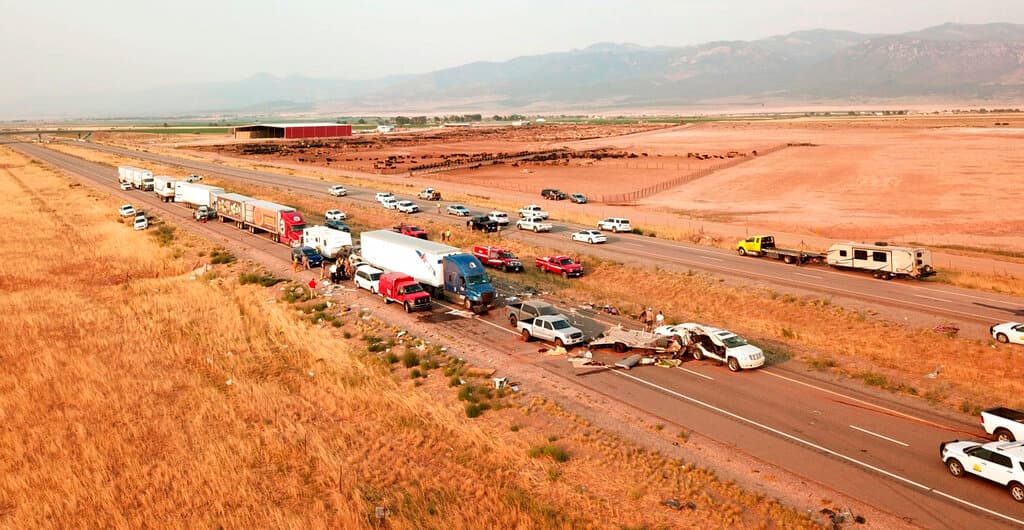 "Nadie podía ver": al menos siete muertos deja un choque múltiple debido a una tormenta de arena en Utah