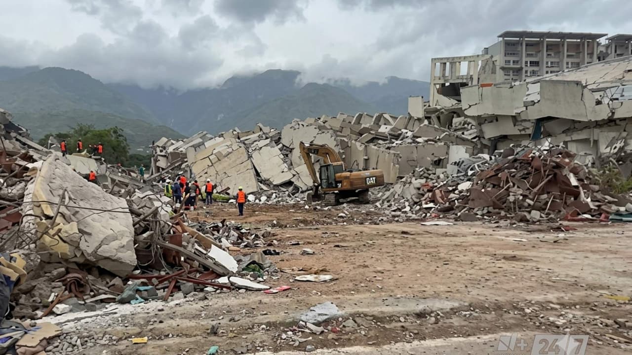 Venezuela: Maquinaria dañada obliga a rescatistas a remover escombros de forma manual en La Guaira