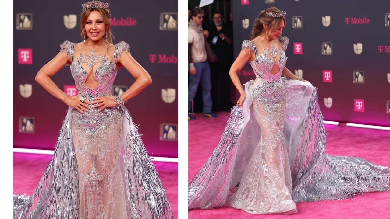 Thalía y su espectacular vestido de reina en Premio Lo Nuestro 2026.