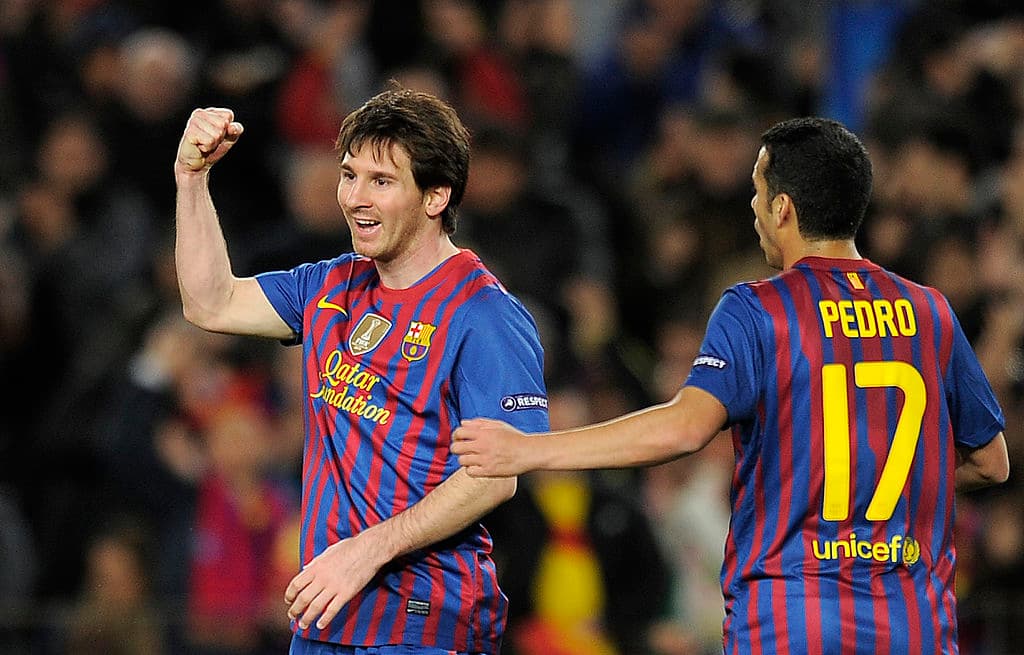 Durante la Champions League 2011-12, Messi anotó cinco goles al Bayer Leverkusen en los Octavos de Final.