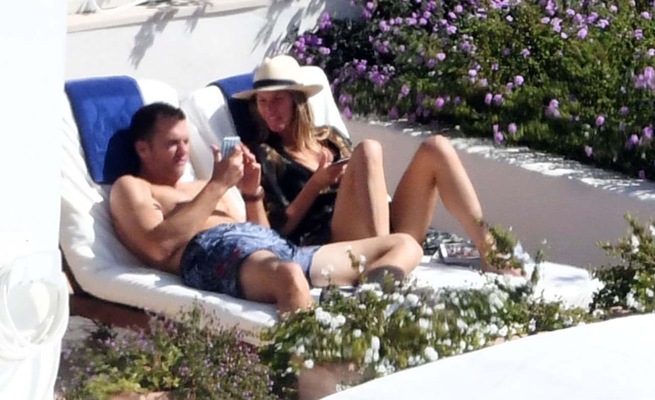 Tom Brady y Gisele Bündchen están de vacaciones en Italia.