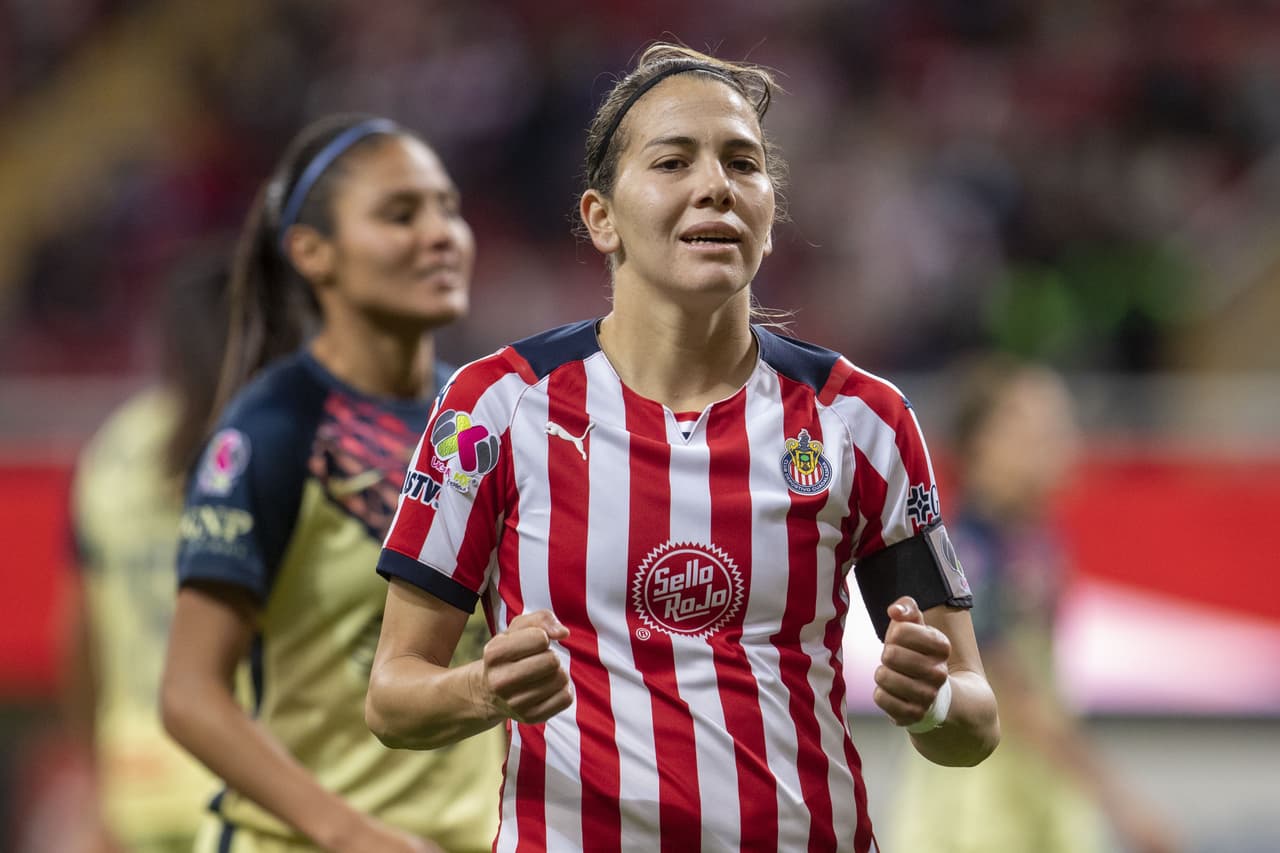 during the game Guadalajara vs America, corresponding to Quarterfinal second leg round match of Torneo Apertura Grita Mexico A21 of the Liga BBVA MX Femenil, at Akron Stadium, on December 06, 2021. 
<br>
<br> durante el partido Guadalajara vs America, correspondiente al partido de vuelta de Cuartos de Final del Torneo Apertura Grita Mexico A21 de la Liga BBVA MX Femenil, en el Estadio Akron, el 06 de diciembre de 2021.