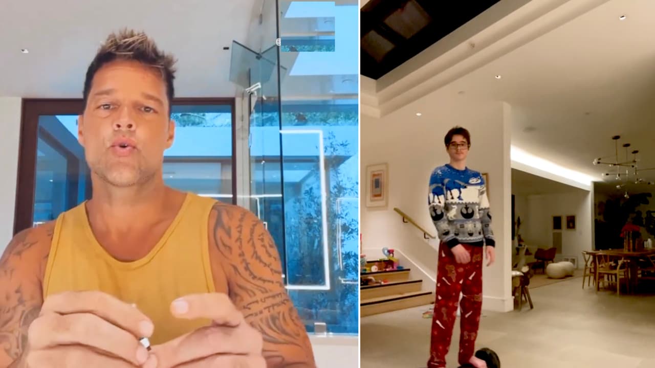 El hijo ‘tiktoker’ de Ricky Martin enseña la mansión del cantante en Puerto Rico: parece una galería de arte