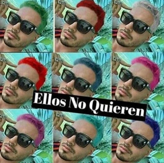 Y amenazó con teñirse de varios colores, pues aunque sus fans no quieran, él desea experimentar.