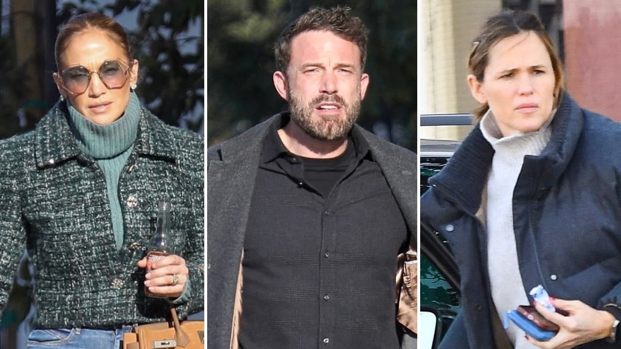 Juntas pero no revueltas: las dos Jen acompañaron a Ben Affleck a un evento familiar