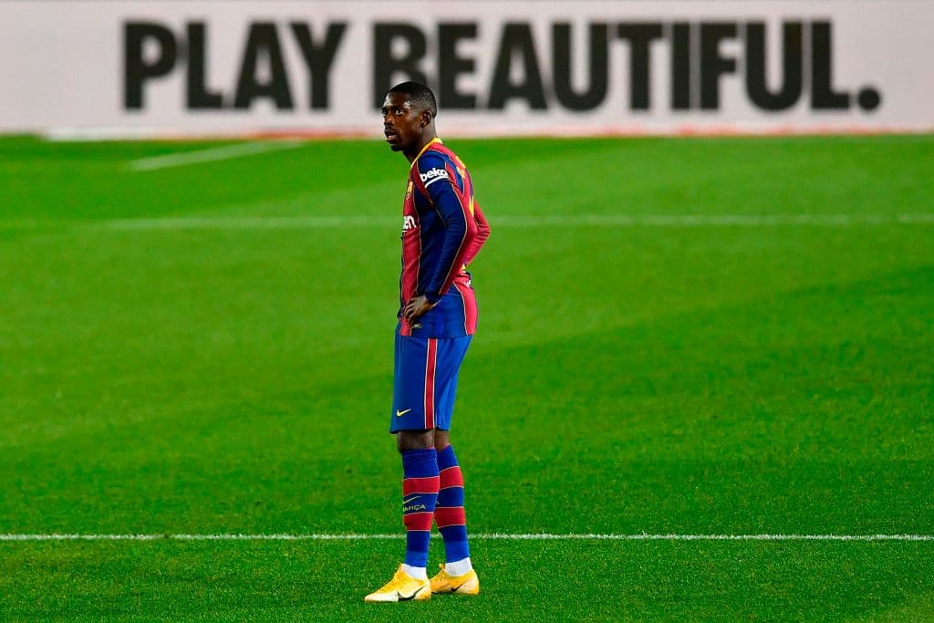 El Barcelona, sin Messi, iguala marcador ante el Eibar. Kike García le daba el triunfo a su equipo con gol al 57, pero fue Ousmane Dembelé quien salvó a los blaugranas y empató al minuto 67, durante la Jornada 16 de LaLiga.