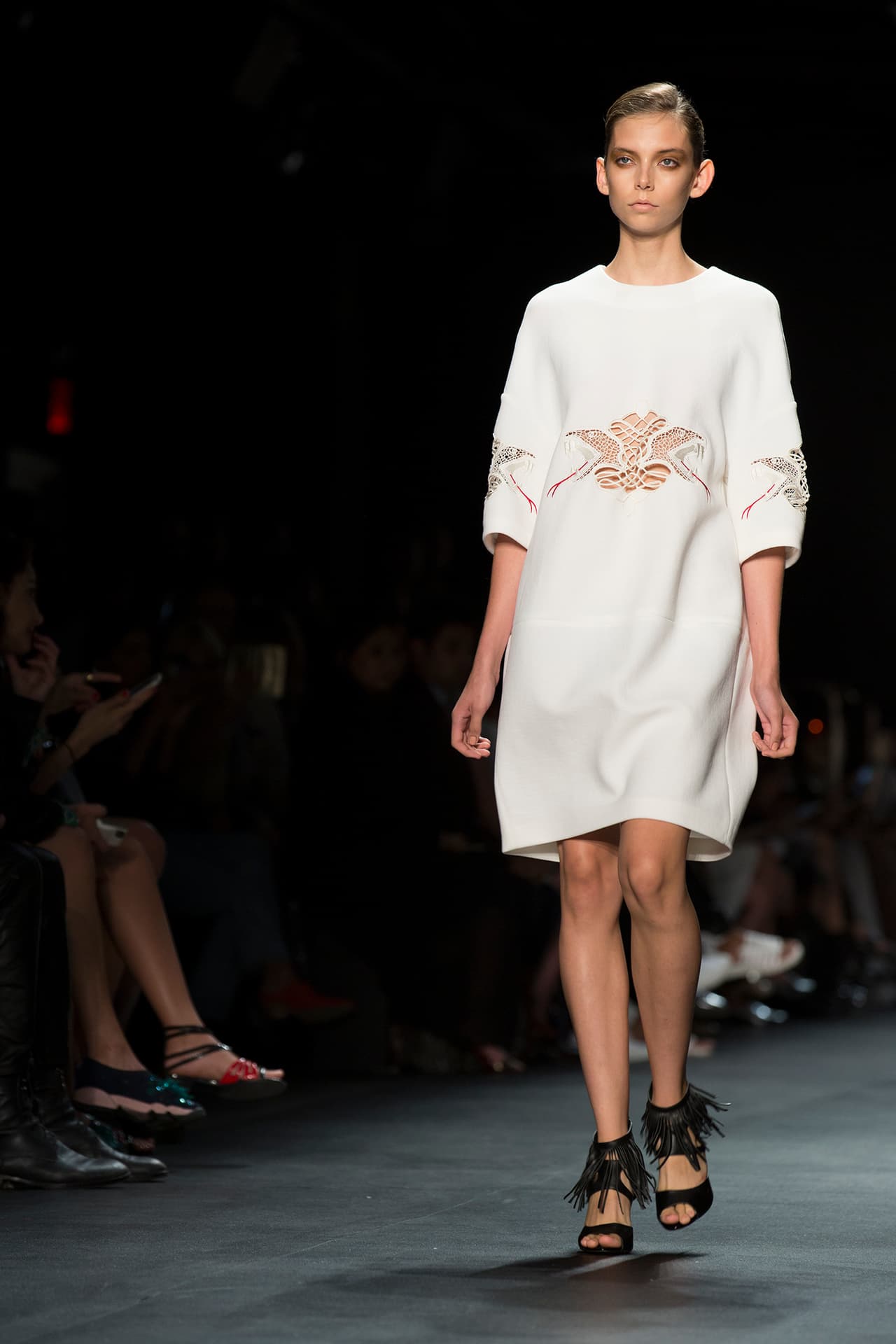 La colección de Taoray Wang se presentó en la semana de la moda de Nueva York con gran éxito. La firma fusiona la cultura asiática con la moda de Europa y América, es elegante con un atractivo global. Diseñador Taoray Wang. NYFW, Spring/Summer 2016 - 14/09/2015.