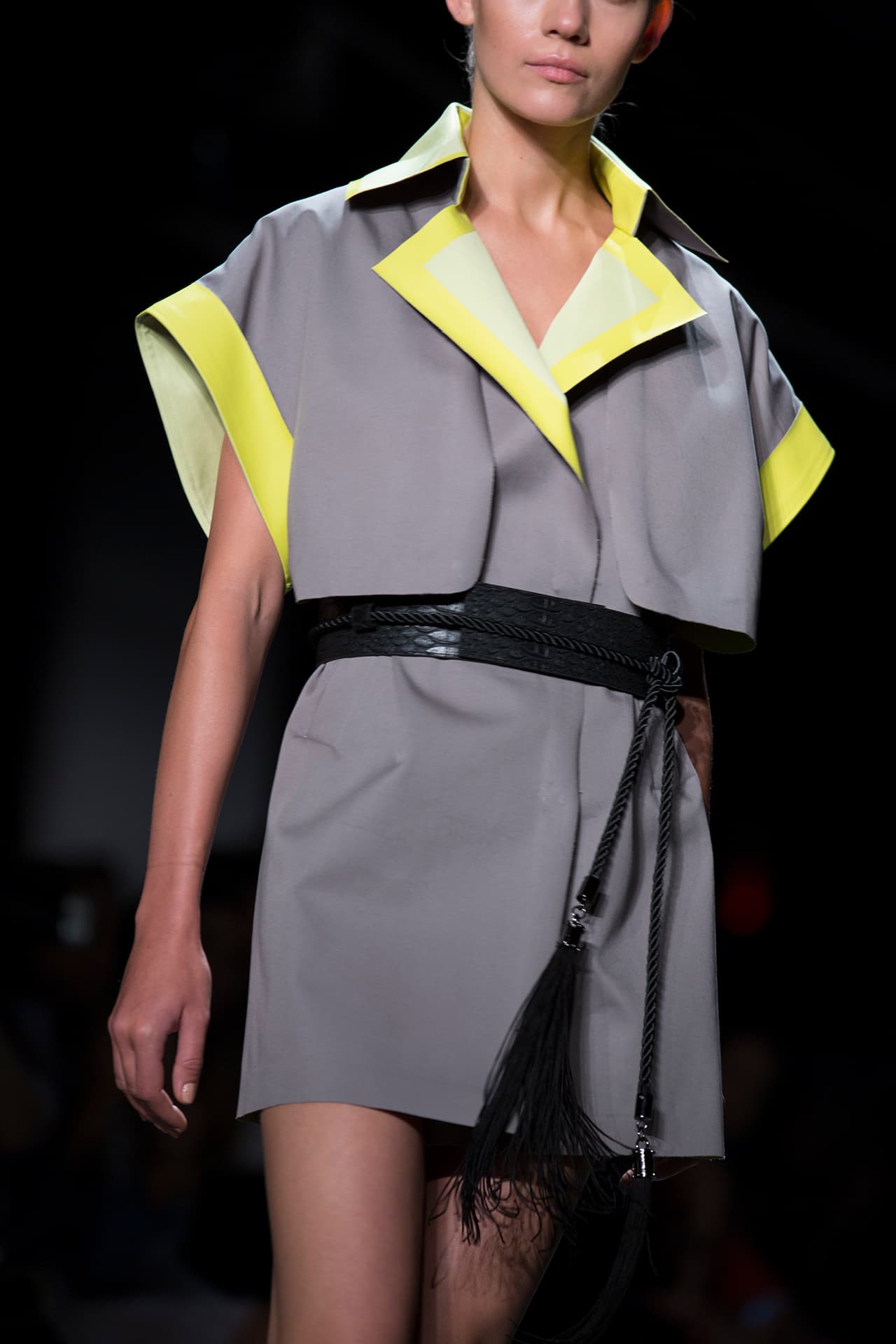 La colección de Taoray Wang se presentó en la semana de la moda de Nueva York con gran éxito. La firma fusiona la cultura asiática con la moda de Europa y América, es elegante con un atractivo global. Diseñador Taoray Wang. NYFW, Spring/Summer 2016 - 14/09/2015.