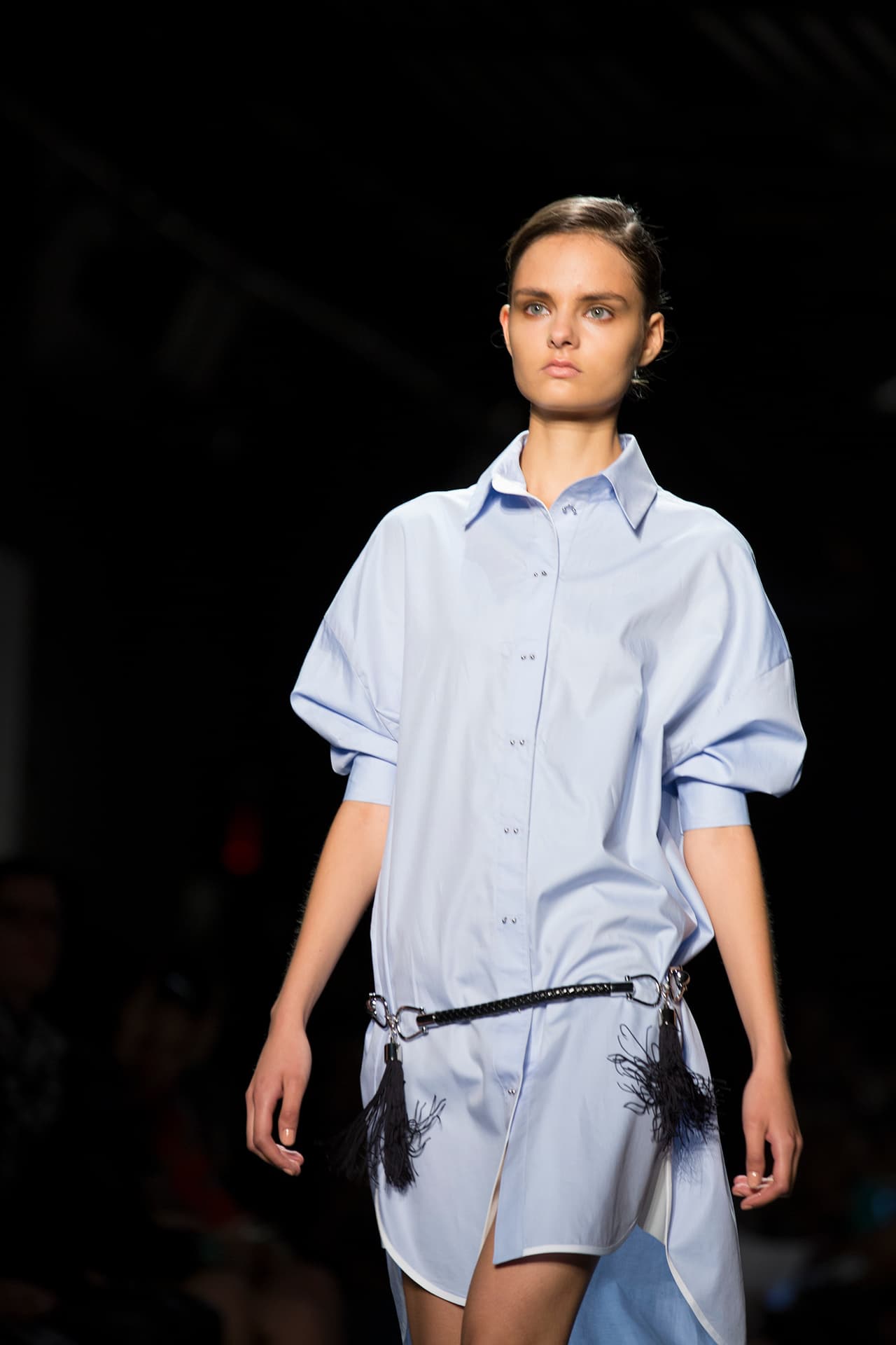 La colección de Taoray Wang se presentó en la semana de la moda de Nueva York con gran éxito. La firma fusiona la cultura asiática con la moda de Europa y América, es elegante con un atractivo global. Diseñador Taoray Wang. NYFW, Spring/Summer 2016 - 14/09/2015.