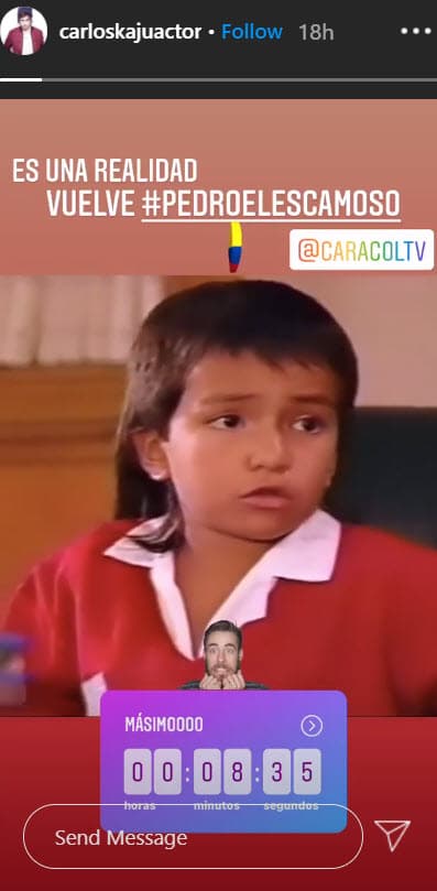 Uno de ellos es 
<b>Pedrito Coral</b>, el simpático hijo de Pedro 'El Escamoso'. Este papel fue interpretado por el actor 
<b>Carlos Kaju</b>, quien en ese entonces tenía 8 años.
<br>