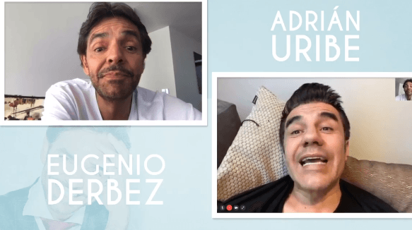 Adrián Uribe recibe una llamada sorpresa de Eugenio Derbez.