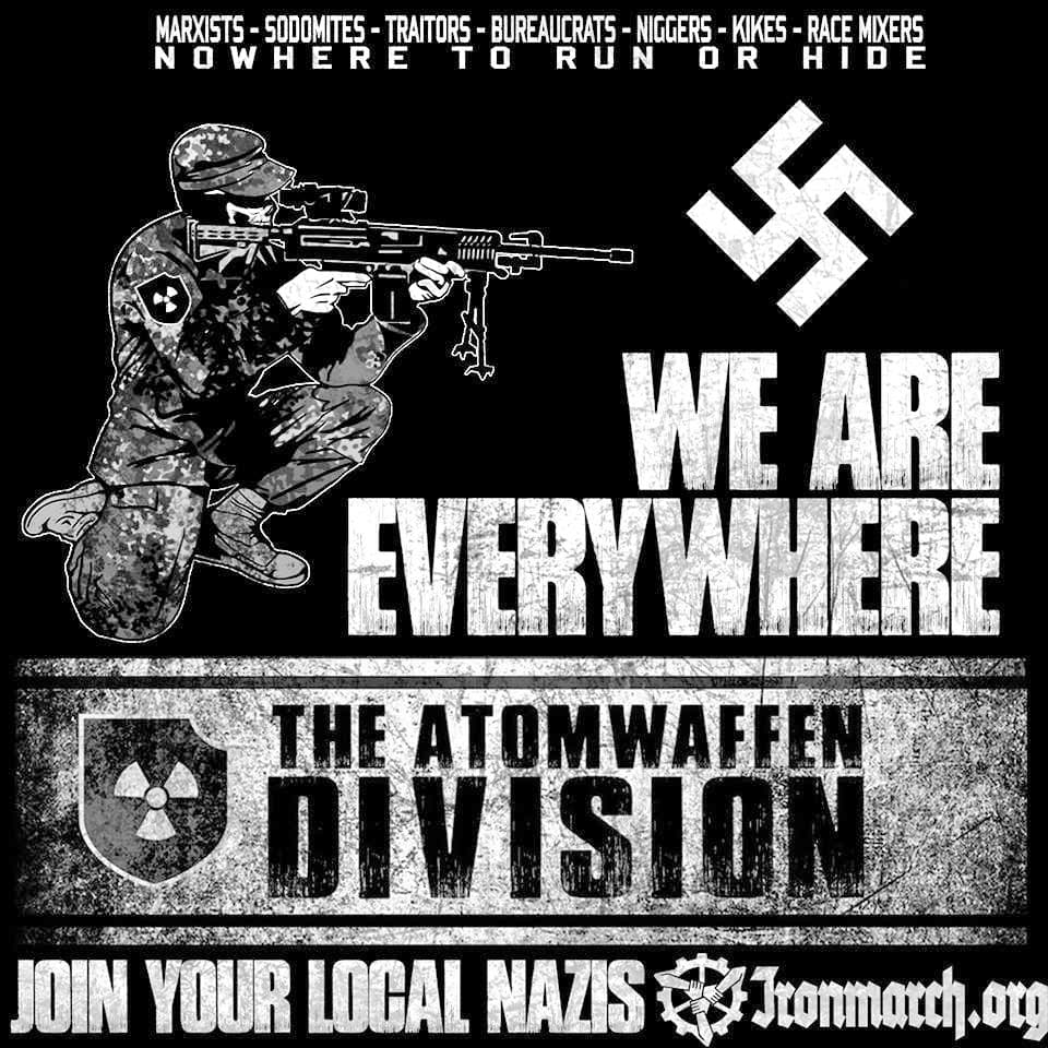 Propaganda del grupo racista en su sitio de Internet.