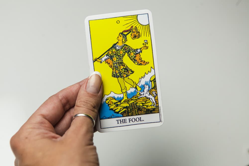 El Loco o Tonto del tarot es la última carta de los Arcanos Mayores, aquellas con significado más fuerte y, curiosamente, está marcada con el número 0, algo que sin duda no es casualidad. El cero indica que no tiene una posición o lugar definido, que tiene un potencial infinito delante suyo.