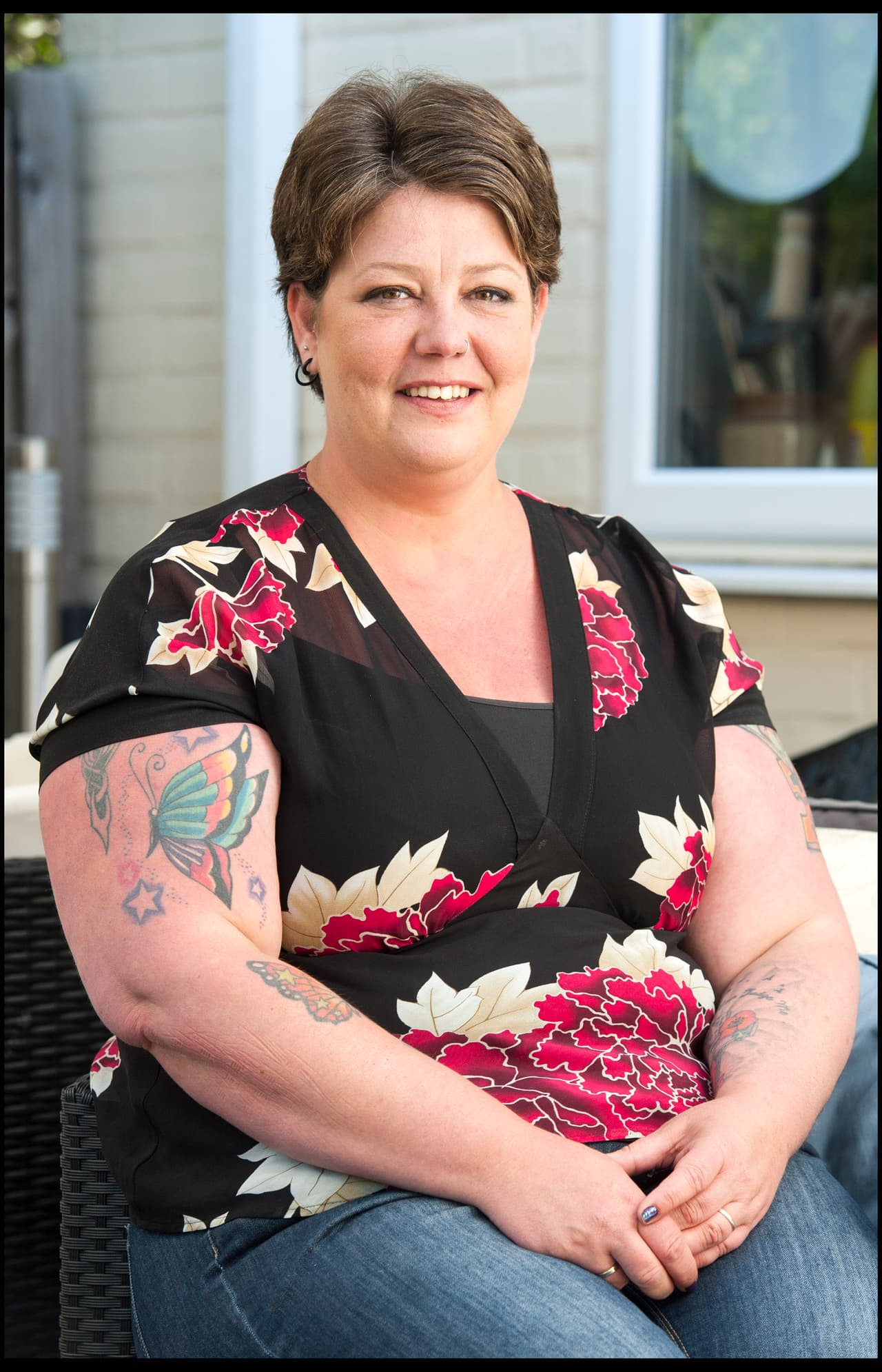 Jo Green, de 41 años, regaló su cabello a su hija.