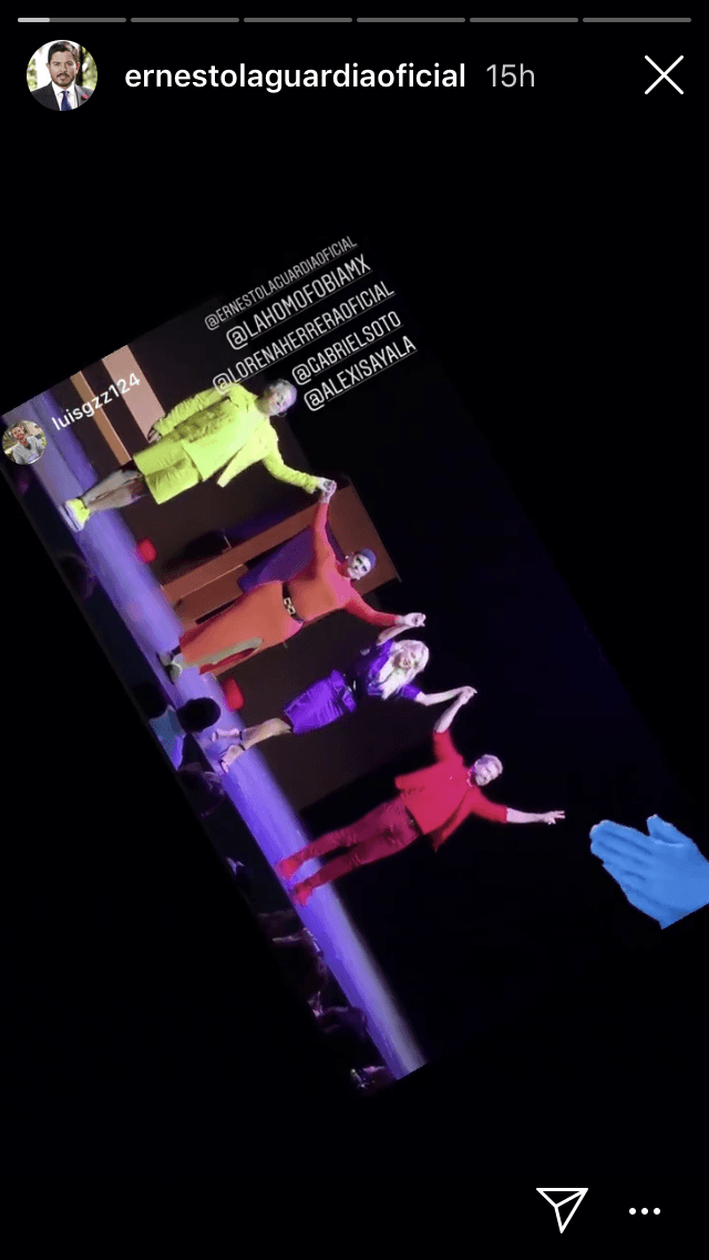 Él, junto a Gabriel Soto, Lorena Herrera y Alexis Ayala, forma parte de esta puesta en escena.