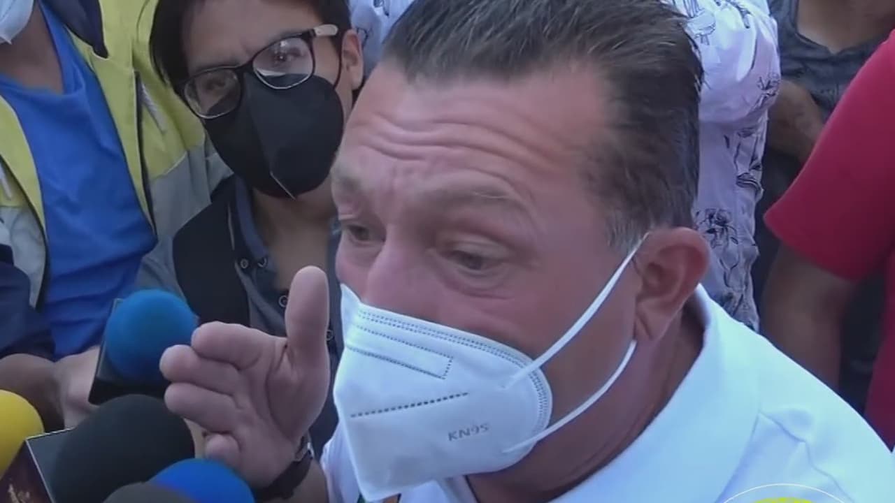 Padre de Octavio Ocaña llegó pidiendo "justicia" a la marcha en el día en que su hijo cumpliría 23 años