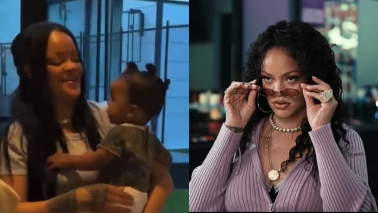 La reacción de Rihanna al ver que su bebé comienza a gatear: vela aquí