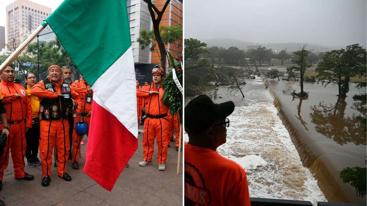 Los 'Topos de México' piden visas para auxiliar en inundaciones en el centro de Texas