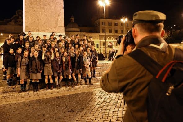 En un clima que recordaba mucho a las jornadas mundiales de la juventud.
