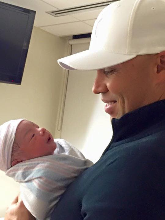 Carlos Beltrán y su hijo