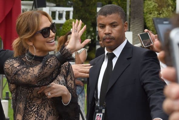 Carismática como siempre, la diva del pop saludó a los fanáticos que no pararon de lanzarle besos.