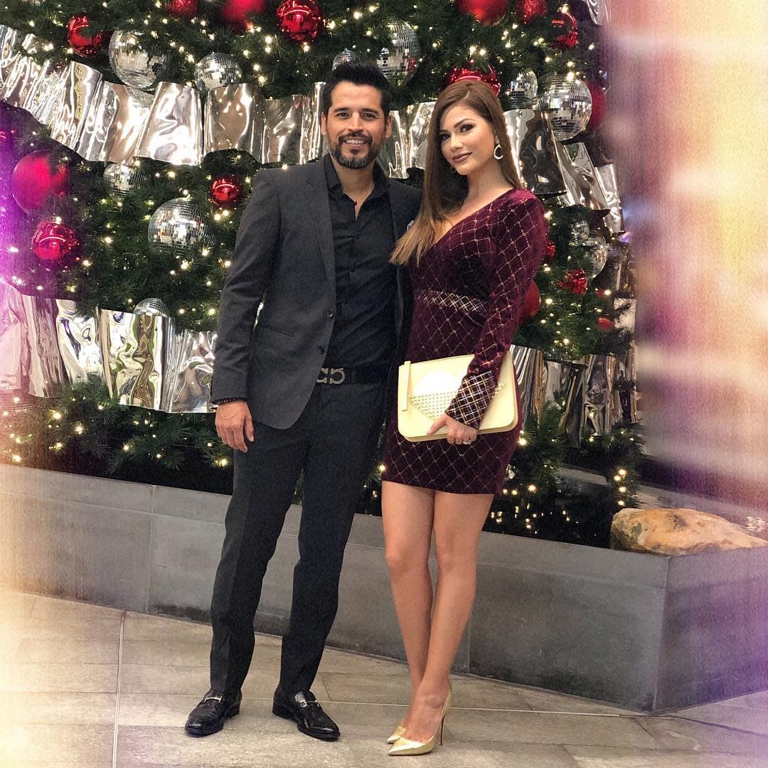 Lo mismo sucedió días después, con esta foto de Ana Patricia junto a su esposo Luis en un festejo navideño.