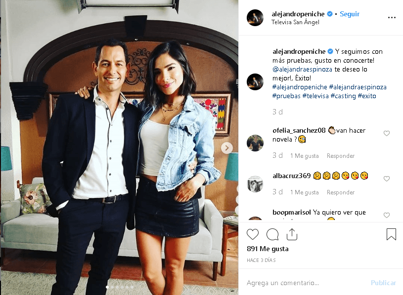 Alejandra Espinoza admite que siente nervios por comenzar con un proyecto tan importante en su carrera, pero también mucha emoción por arrancar con las grabaciones: "Yo creo que es una gran oportunidad de descubrir cuáles son mis capacidades, para probarme en algo que yo he venido peleando y buscando, que es la actuación".